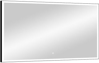 Зеркало с подсветкой Continent Frame Black ЗЛП1177 с сенсорным выключателем 120см чёрный